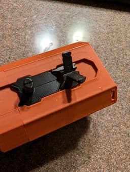 Capped Post - OX Fold-In Locked Lite Rail 3d model