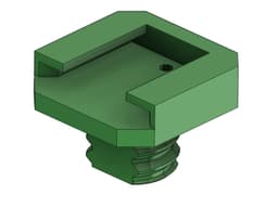 Cold-Shoe Mount Mid Thread - MultiboardRemix 3d model