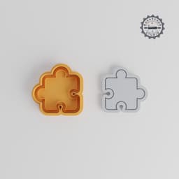 Puzzle Shape Cutter & Stamp, Cookie & Fondant Set, 3 Size Options, Brain Teaser & Mind Game Collection PRODUCT_578 3d model