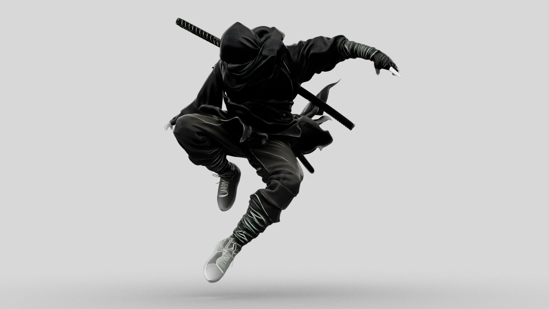 Ninja Shadow Leap 3d model