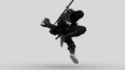 Ninja Shadow Leap 3d model