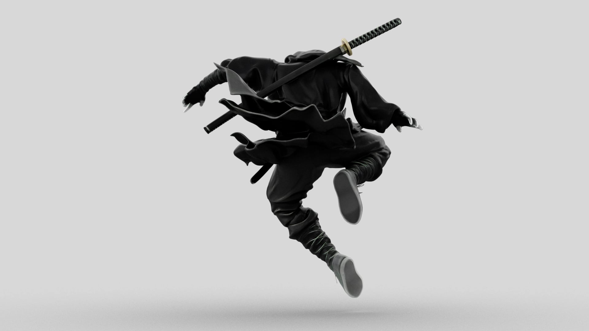 Ninja Shadow Leap 3d model