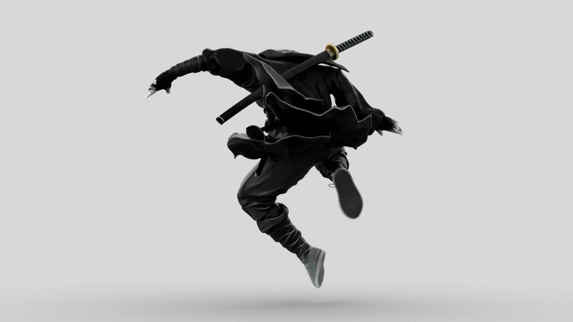 Ninja Shadow Leap 3d model