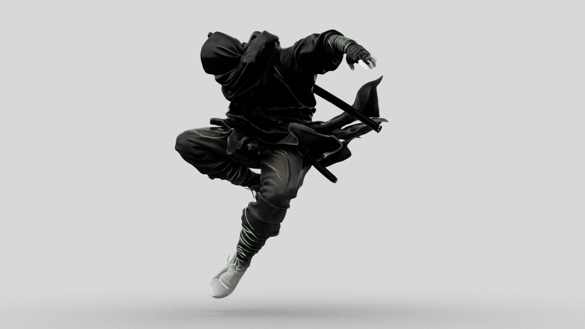 Ninja Shadow Leap 3d model