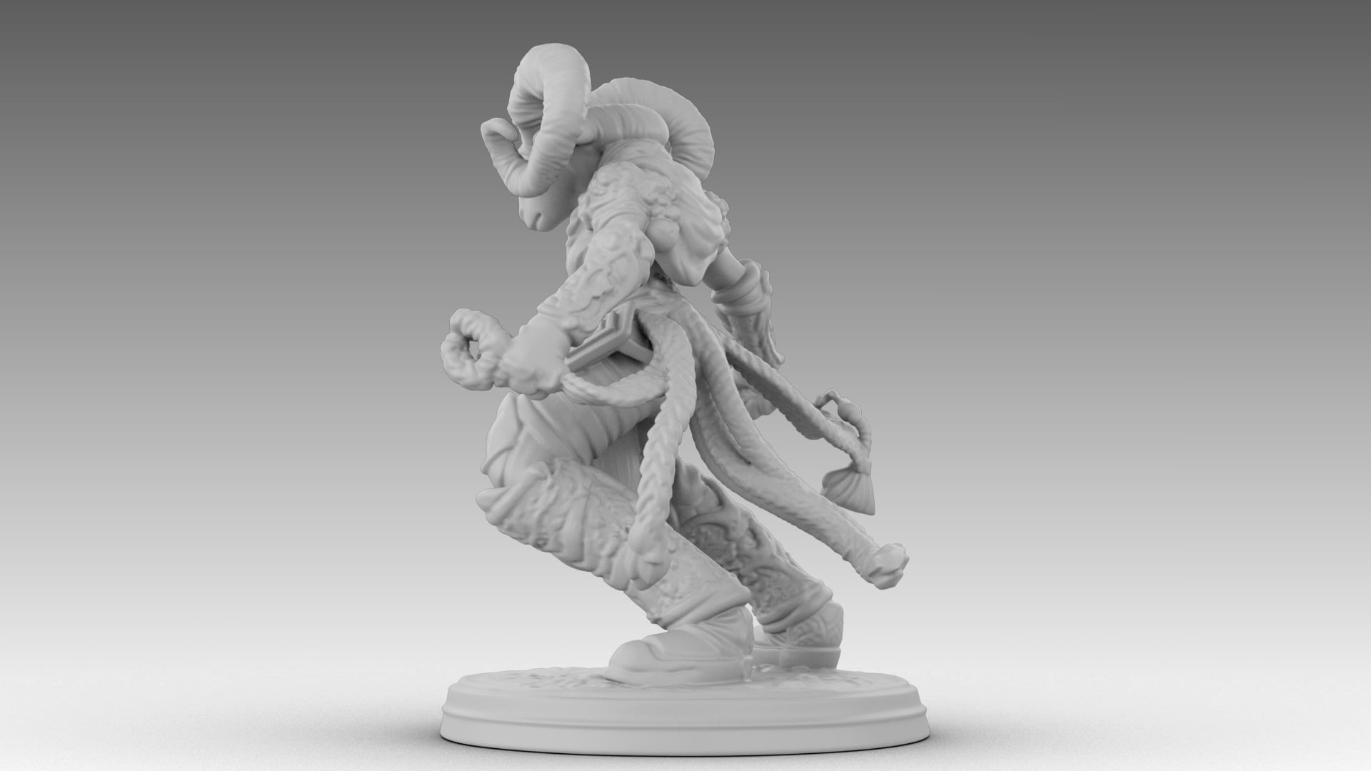 Ivory Horned Sentinel 3d model