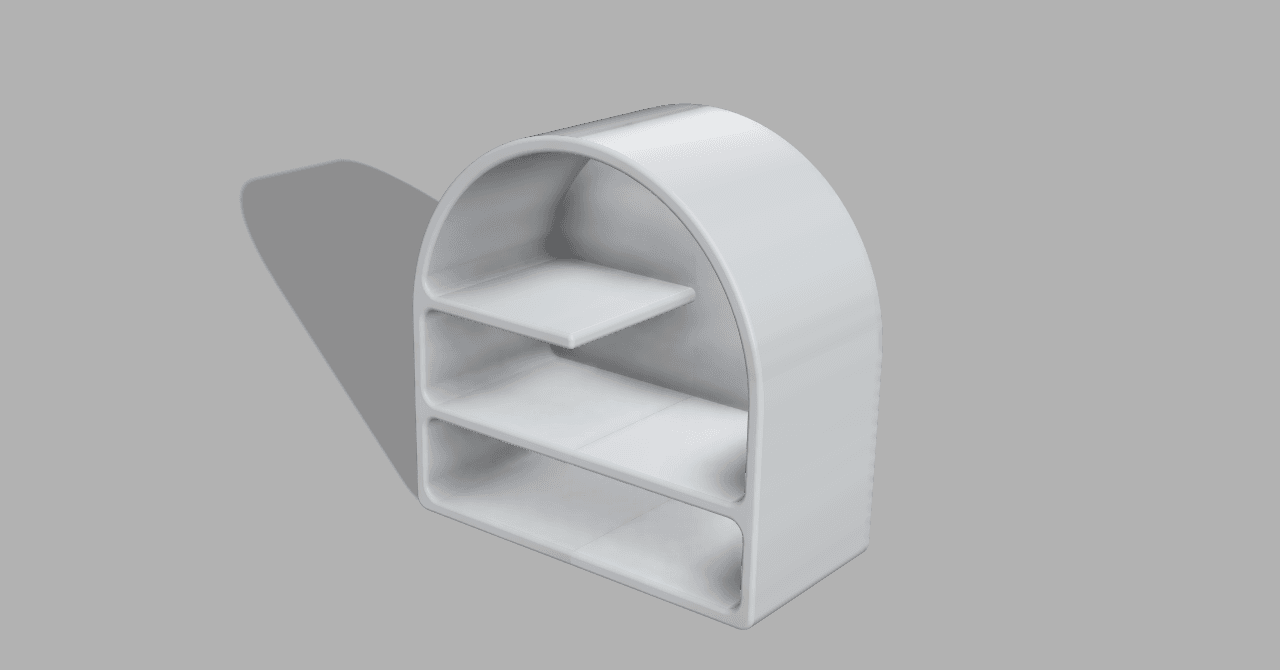 Ceramic type shelf 3d model