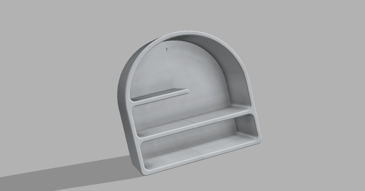 Ceramic type shelf 3d model