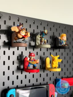 Simple Amiibo Stand for Ikea Skadis pegboard 3d model
