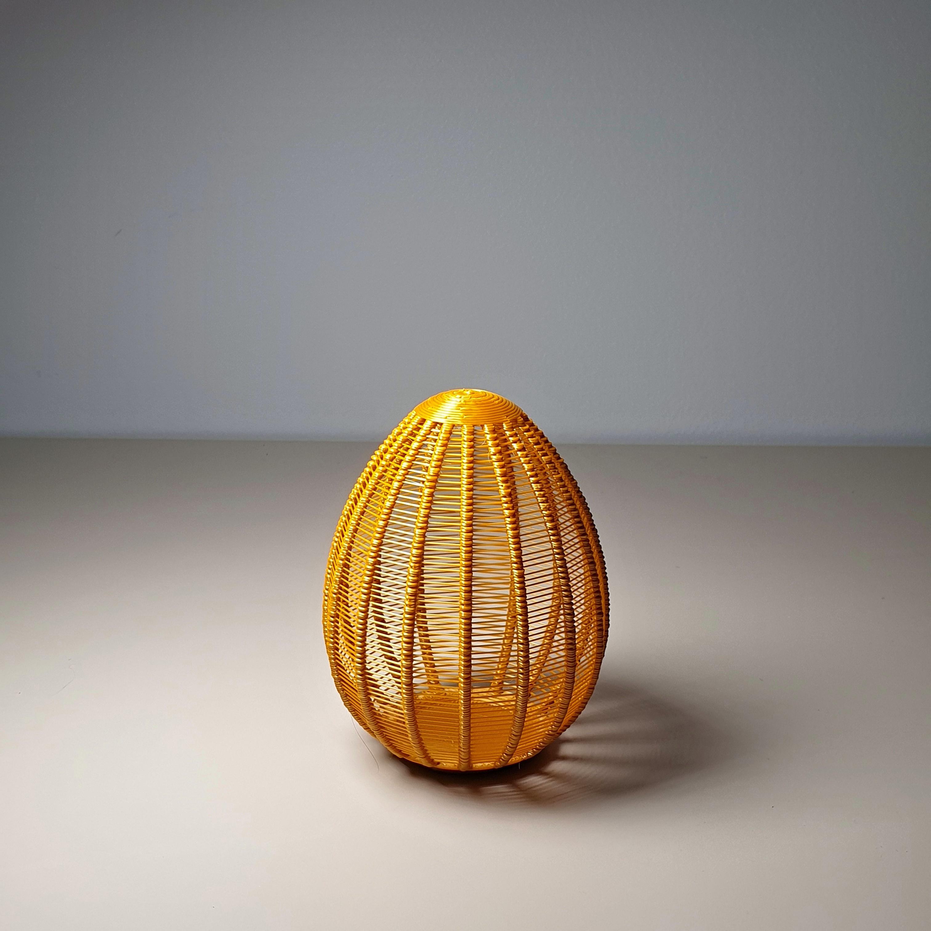 String Egg Ornament 3d model