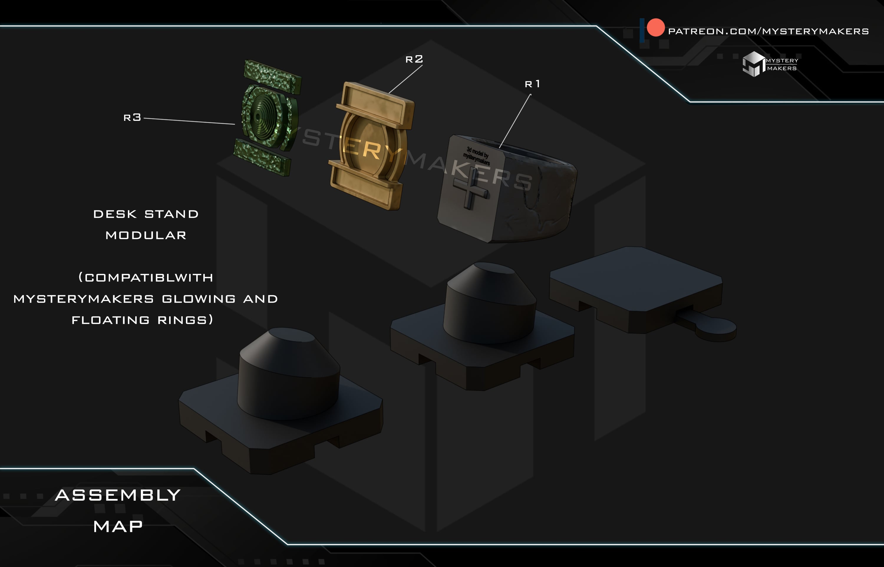 Lanterns ring and lantern 3d model