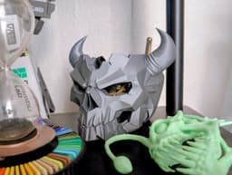 Horned Skull Catchall Organizer Bowl 3d model