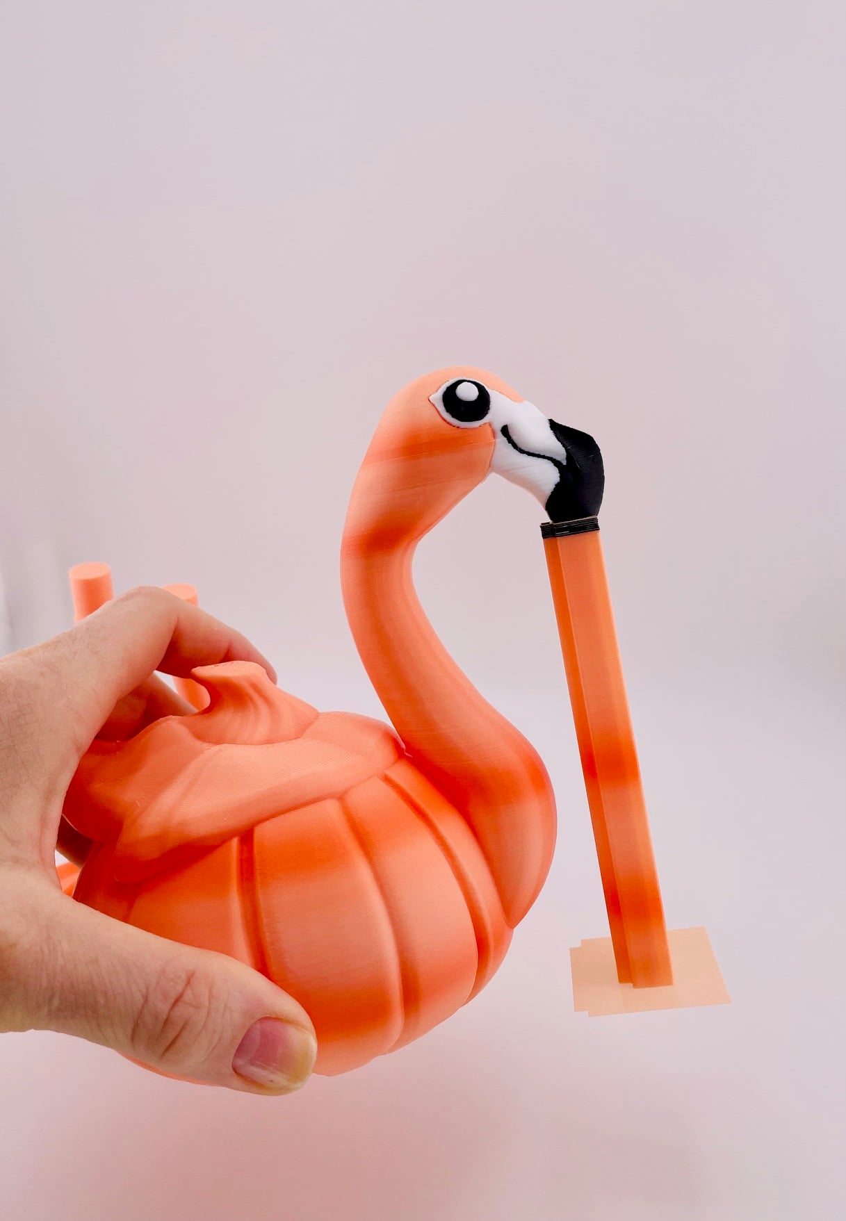 Pumpkin Flamingo 3d model
