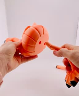 Pumpkin Flamingo 3d model