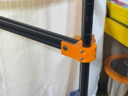 2020 Extrusion to 16mm post - 60deg Bracket 3d model
