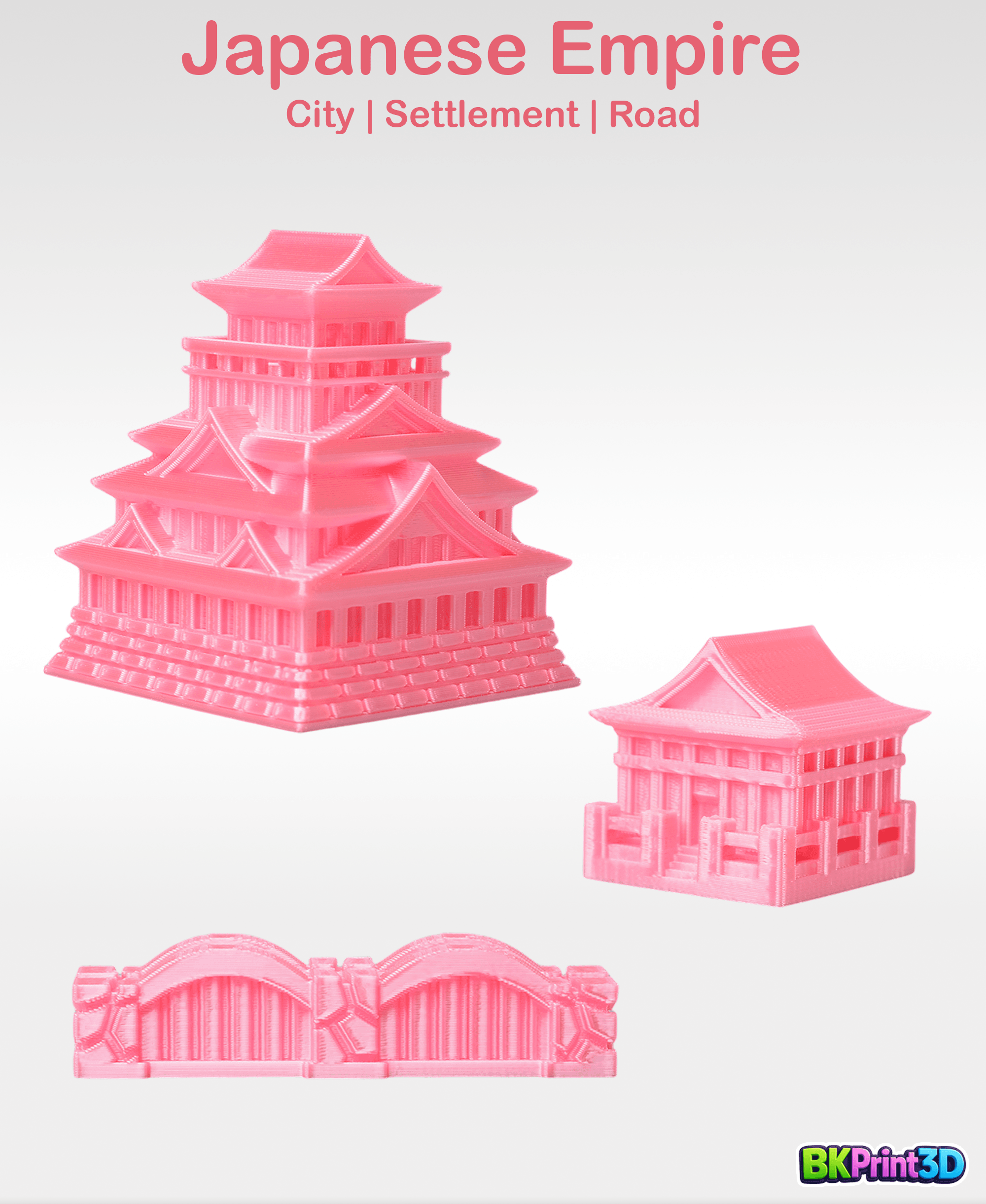 Japanese Empire | Base Set for Catan 3d model