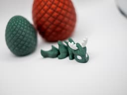 Mini Dragon 01 (Christmas Edition) 3d model