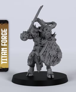 Goatman Warriors - With Free Dragon - 5e DnD Inspired for RPG and Wargamers 3d model