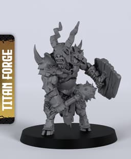 Goatman Warriors - With Free Dragon - 5e DnD Inspired for RPG and Wargamers 3d model