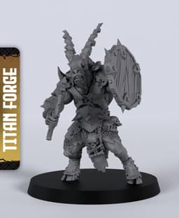 Goatman Warriors - With Free Dragon - 5e DnD Inspired for RPG and Wargamers 3d model