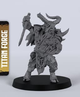 Goatman Warriors - With Free Dragon - 5e DnD Inspired for RPG and Wargamers 3d model