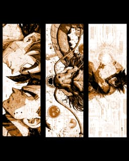 Fan art designs of Dragonball Heros and dragon - Set of bookmarks 3d model