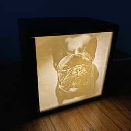 Simple Lithophane Box (Holds 1 Panel) 3d model