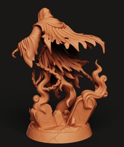 Shackled Wraith Statue | Ghostly Specter Sculpture | Dark Fantasy Undead Miniature | Gothic Horror 3d model