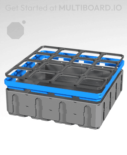 4x4 - Multigrid Panel Lid Rim 3d model