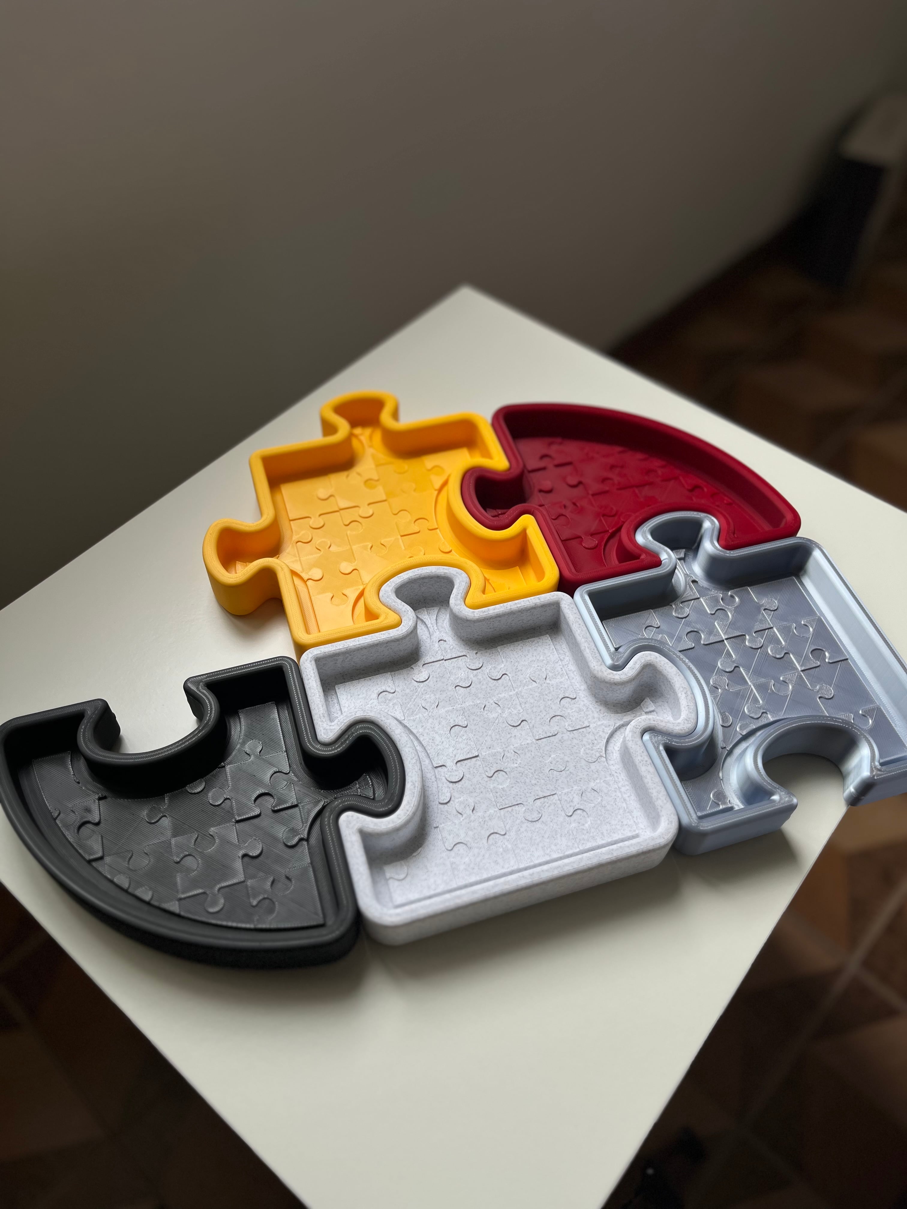 Puzzle Tray Empty Pockets 3d model