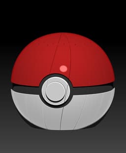 Pokeball Spiral Twist Fidget 3d model