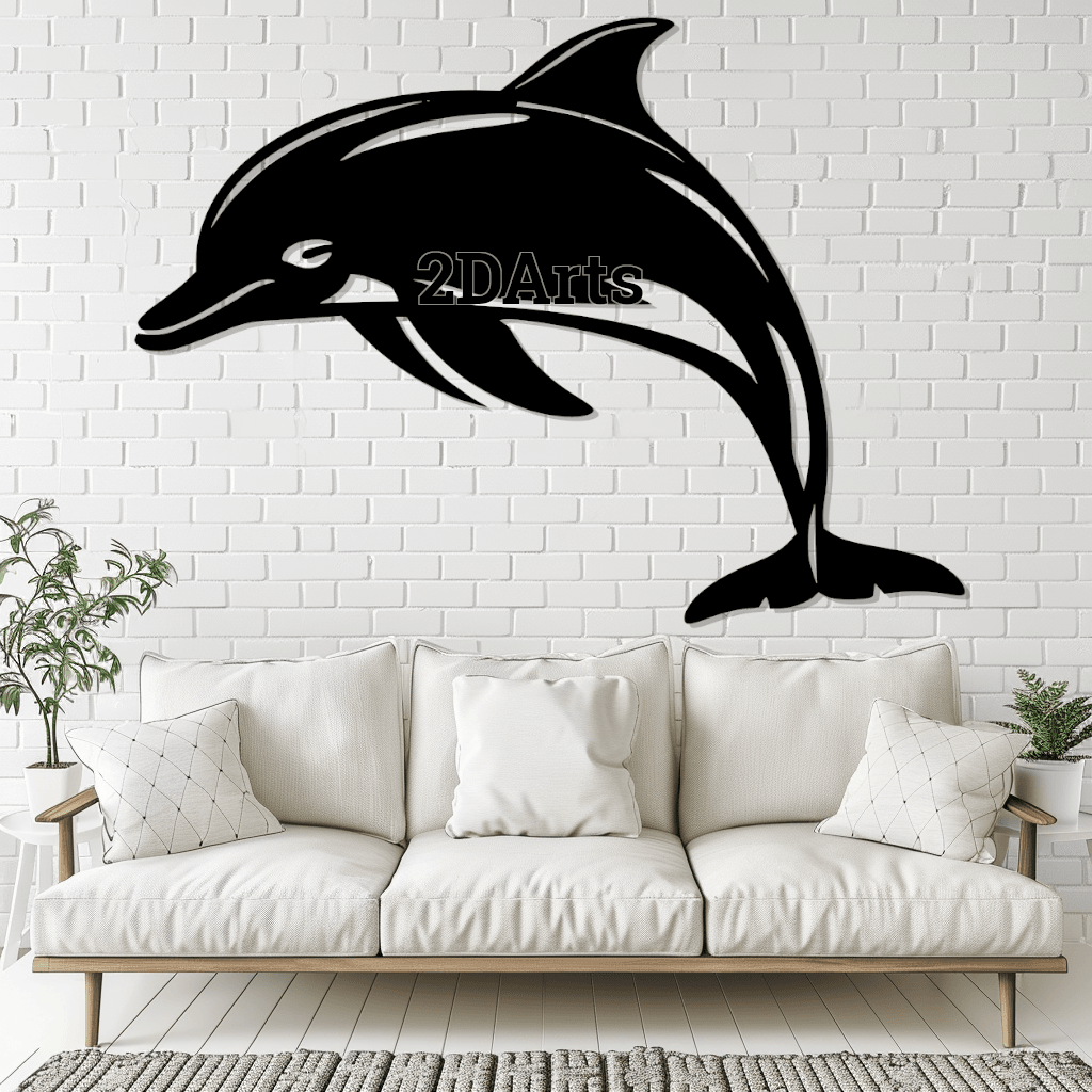 Dolphin 2D Wall Art/Window Art 3d model