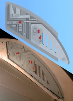 1/350 Refit Torpedo Launcher and Hangar Detail Set 3d model