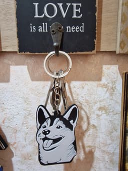 Shiba inu keychain 3d model