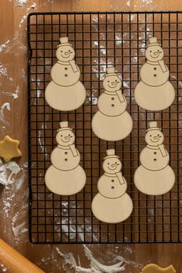 Snowman Cookie Cutter, Biscuit Cutter 3d model