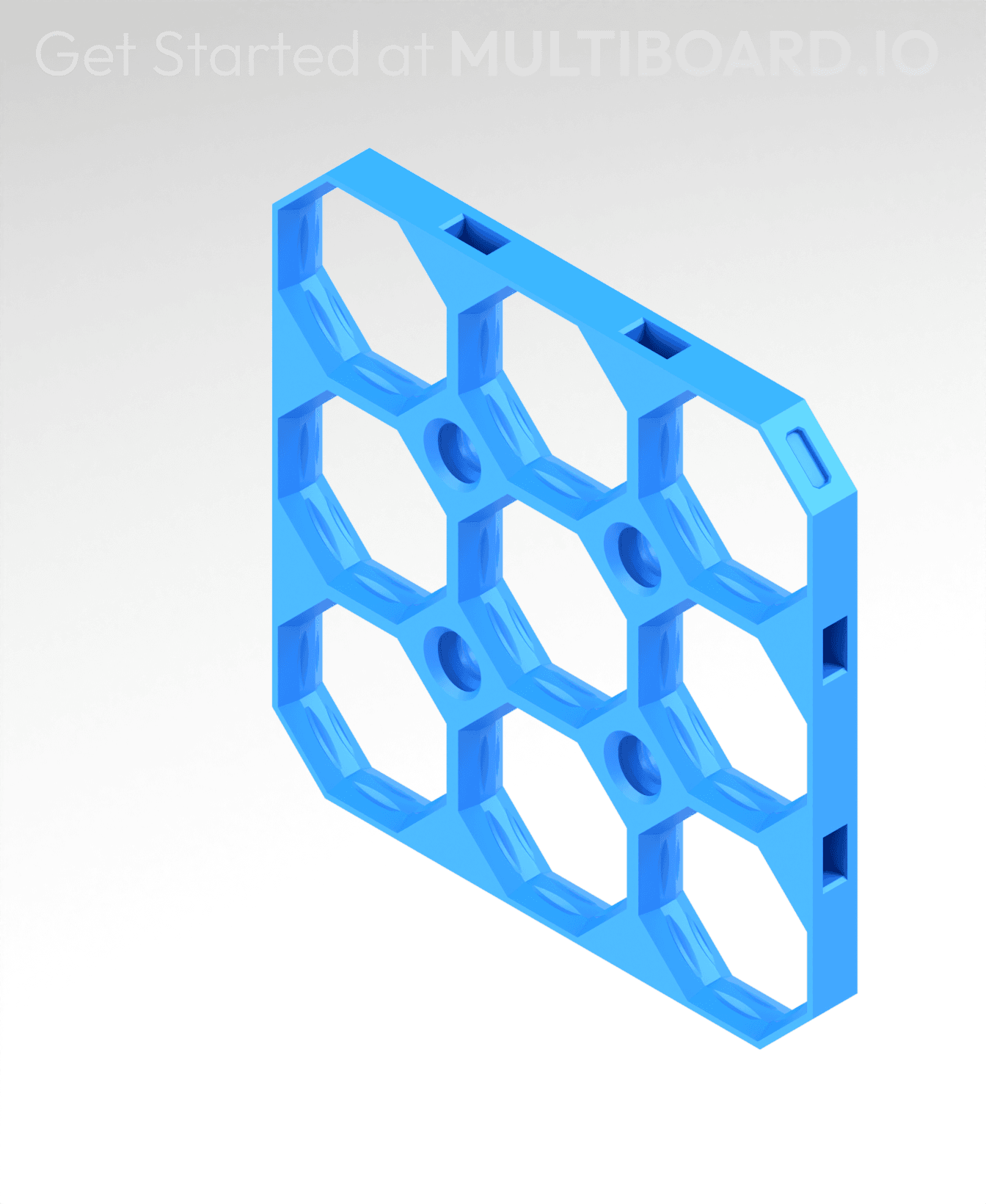 3x3 MU - MultiBoard Octagon Plate 3d model