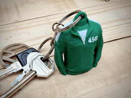Player 456 Keychain (inspired by Squid Games) 3d model