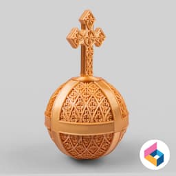 Globus cruciger(Holy grenade) 3d model