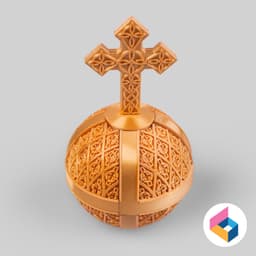 Globus cruciger(Holy grenade) 3d model