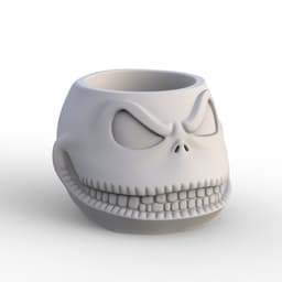 Jack Skull Candy Bowl | Halloween Multi Use Snack and Treat Holder | Kids Treat Holder | Table Decor 3d model