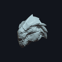 Garnon v2 Action Figure Head 3d model