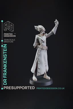 Dr Frankensteins - Dr Frankensteins Monster - PRESUPPORTED - Illustrated and Stats - 32mm scale 3d model