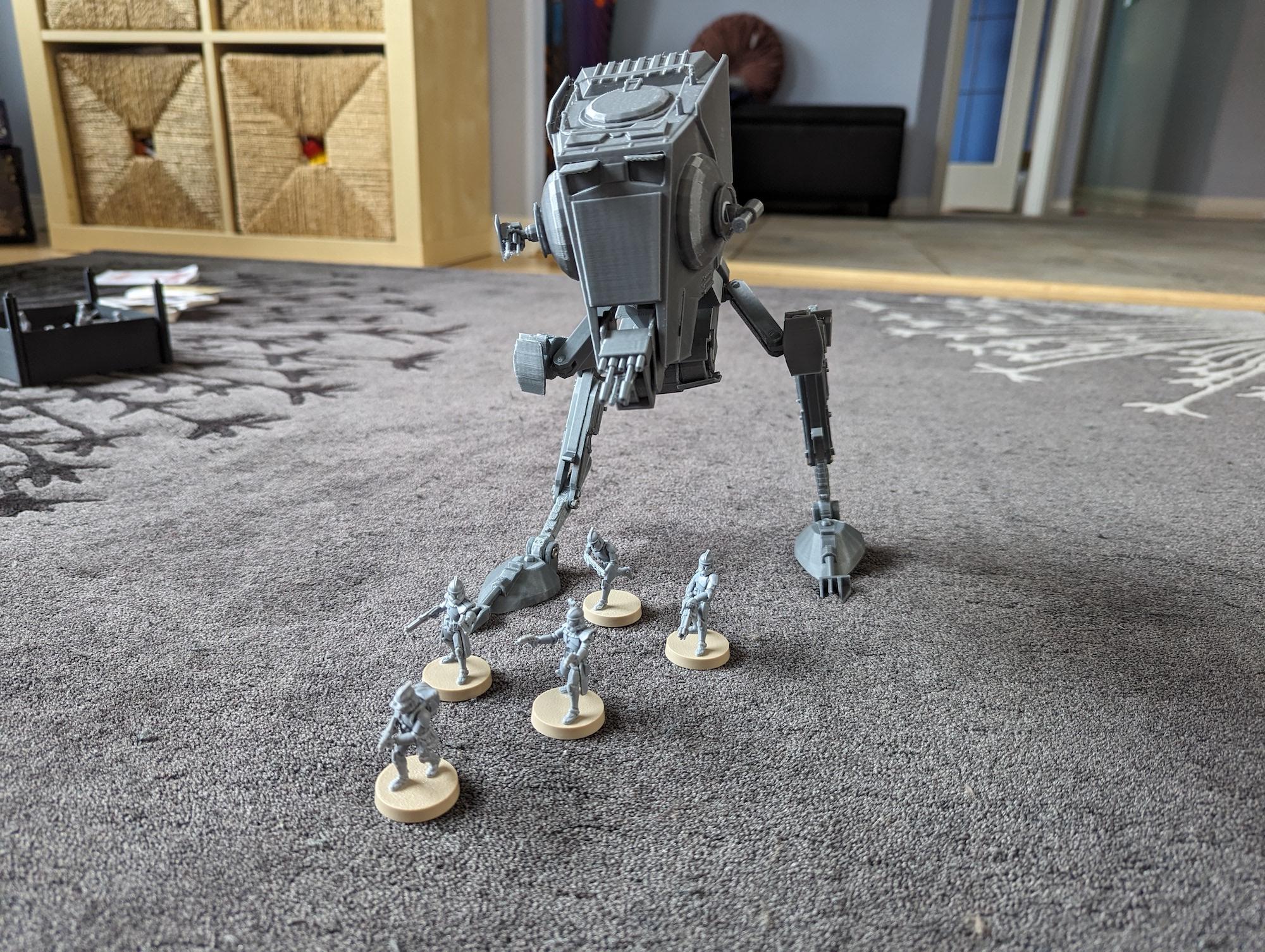 Posable Jointed Star Wars ATST (14 joints) 3d model