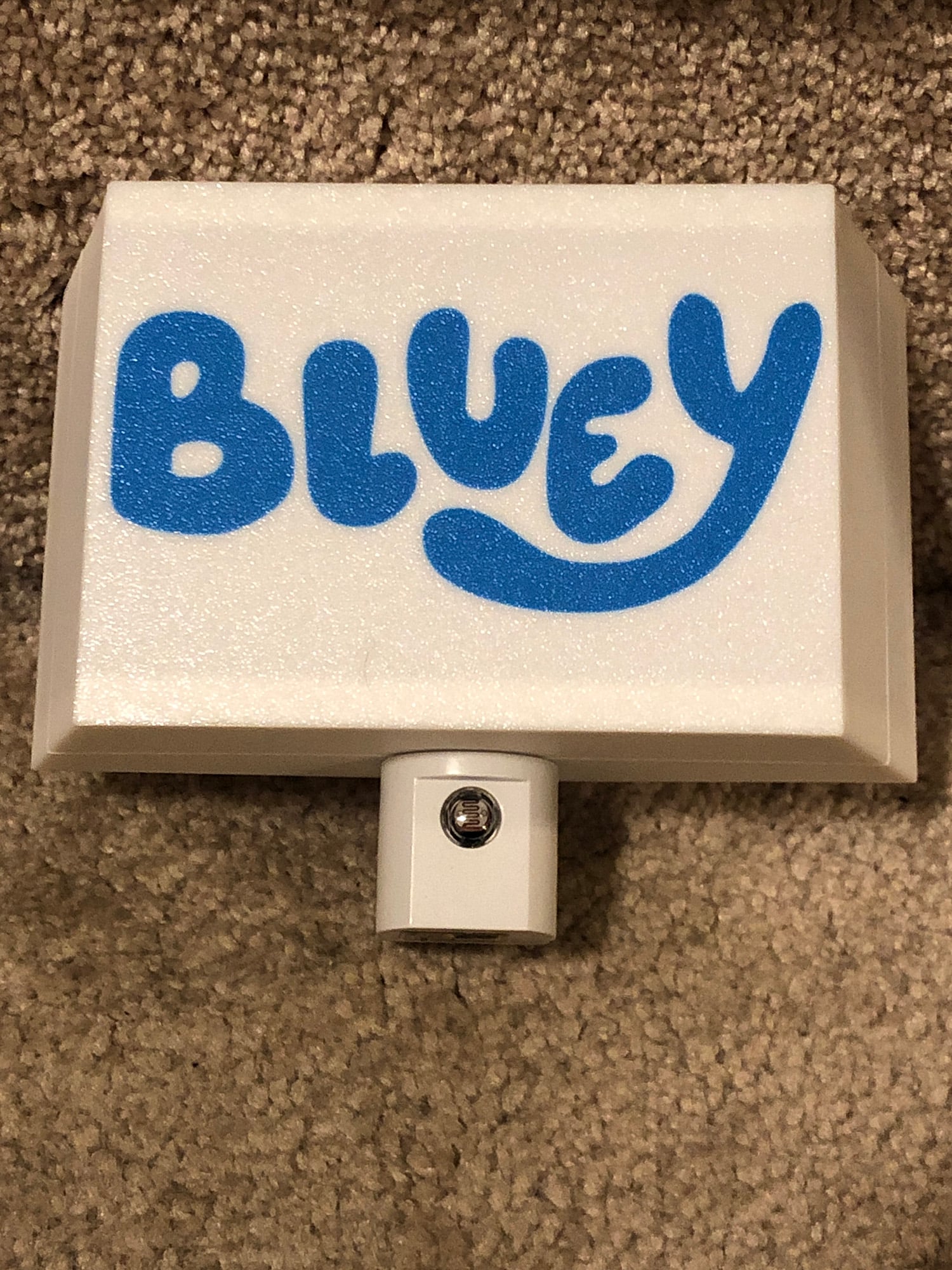 Bluey Logo Night Light 3d model
