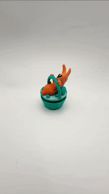 Easter Clicker (Bunny in a Basket) 3d model