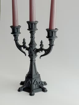Gothic Candelabra 3d model