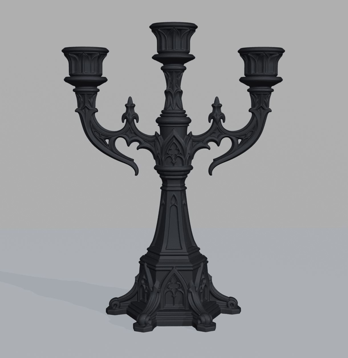Gothic Candelabra 3d model