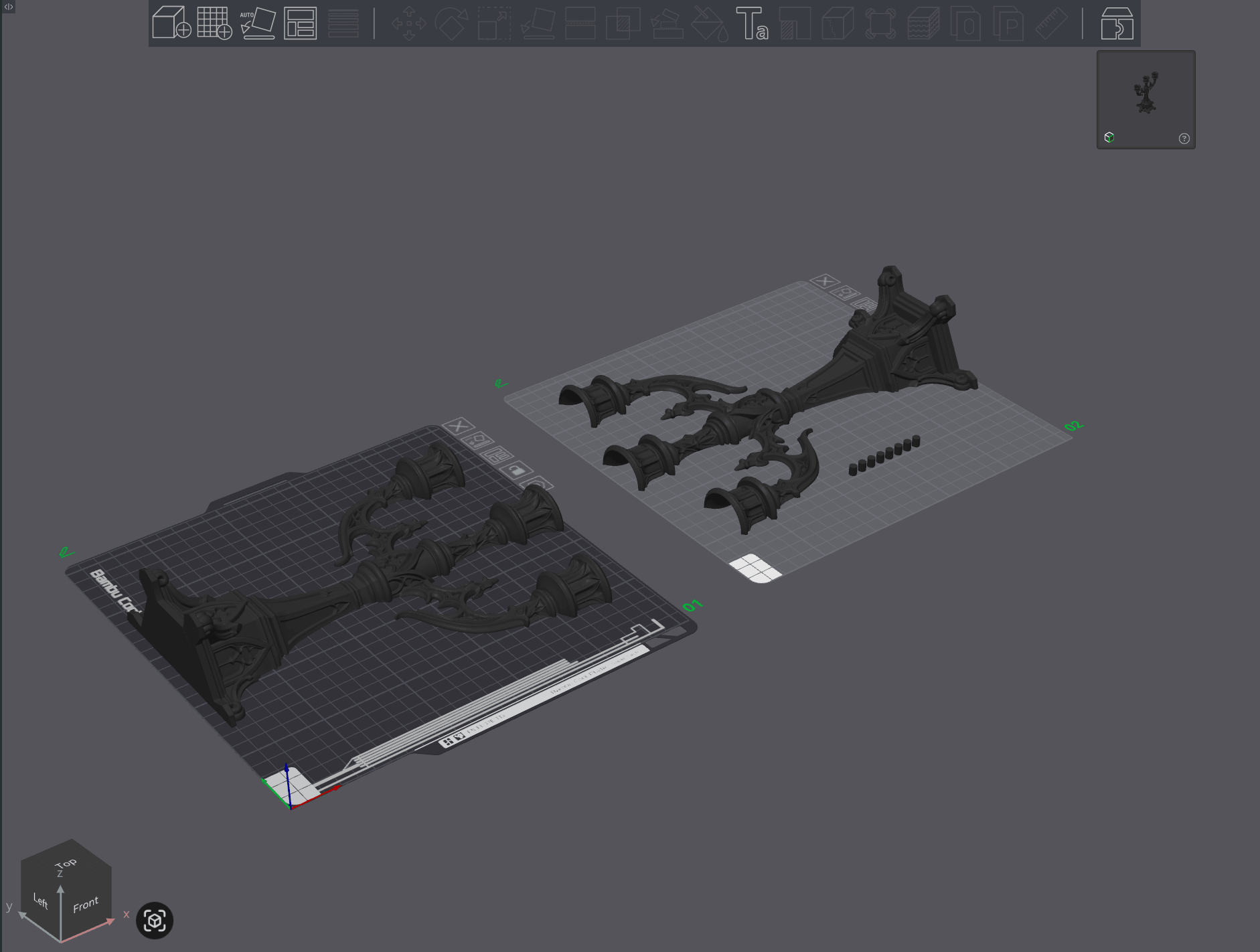 Gothic Candelabra 3d model