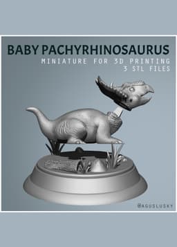 Baby Dinosaur Pachyrhinosaurus 3d model