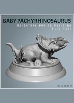 Baby Dinosaur Pachyrhinosaurus 3d model