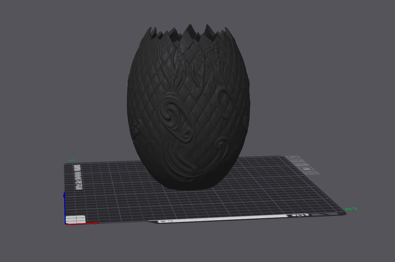 ancient Dragon Egg Planter 3d model